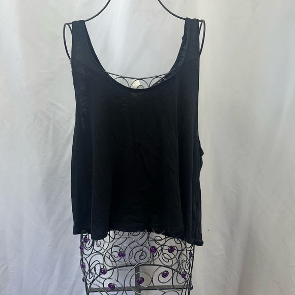 H&M Basic black scoop neck tank top size L - Picture 1 of 7